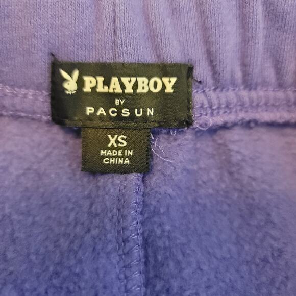 Playboy by Pacsun Purple Happy Camper Women's Lounge Hiking Shorts XS - Picture 3 of 4